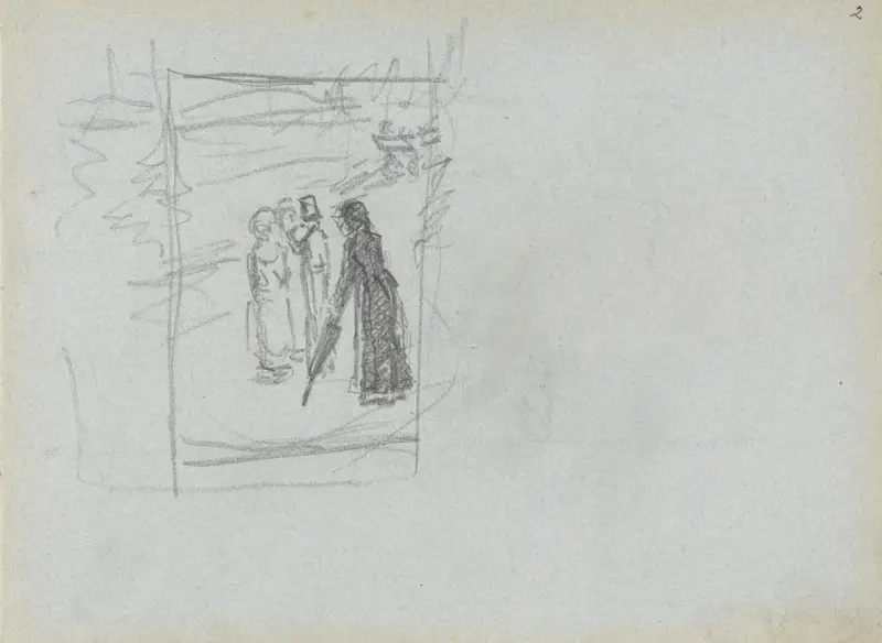 Kompositionsstudie av Christian Krohg