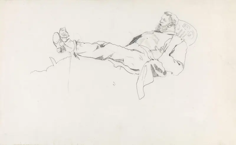 Croquis av Thaulow av Christian Krohg