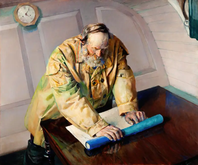 Obtížné vody, Christian Krohg
