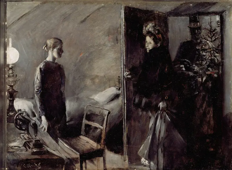 Weihnachten von Christian Krohg