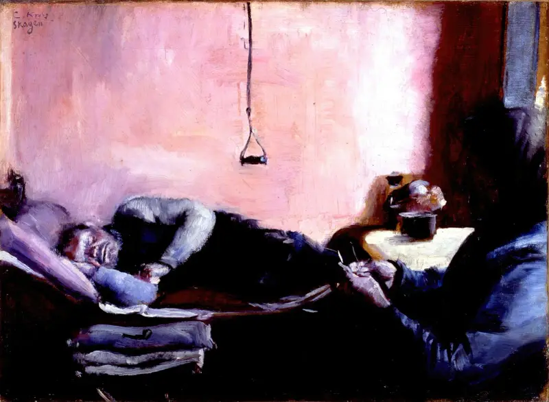 Niels Gaihedes eftermiddagslur av Christian Krohg