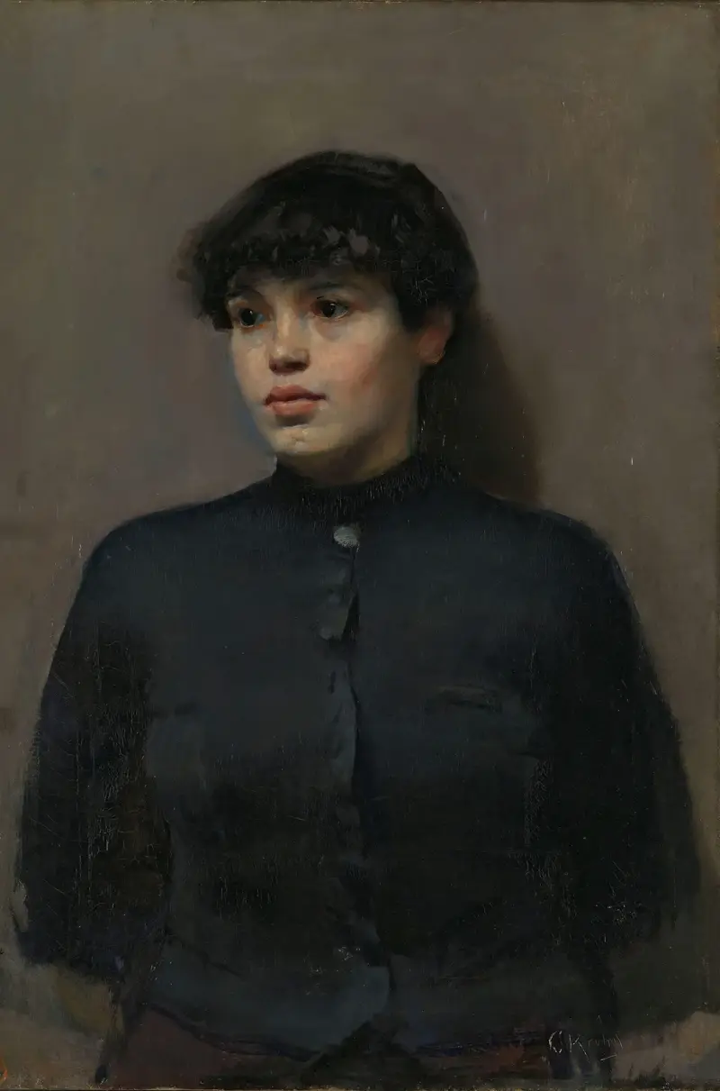 Portrait of Jossa av Christian Krohg