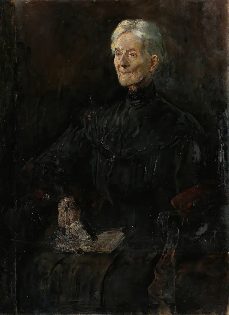 Porträtt av Mrs. Betsy Gude av Christian Krohg
