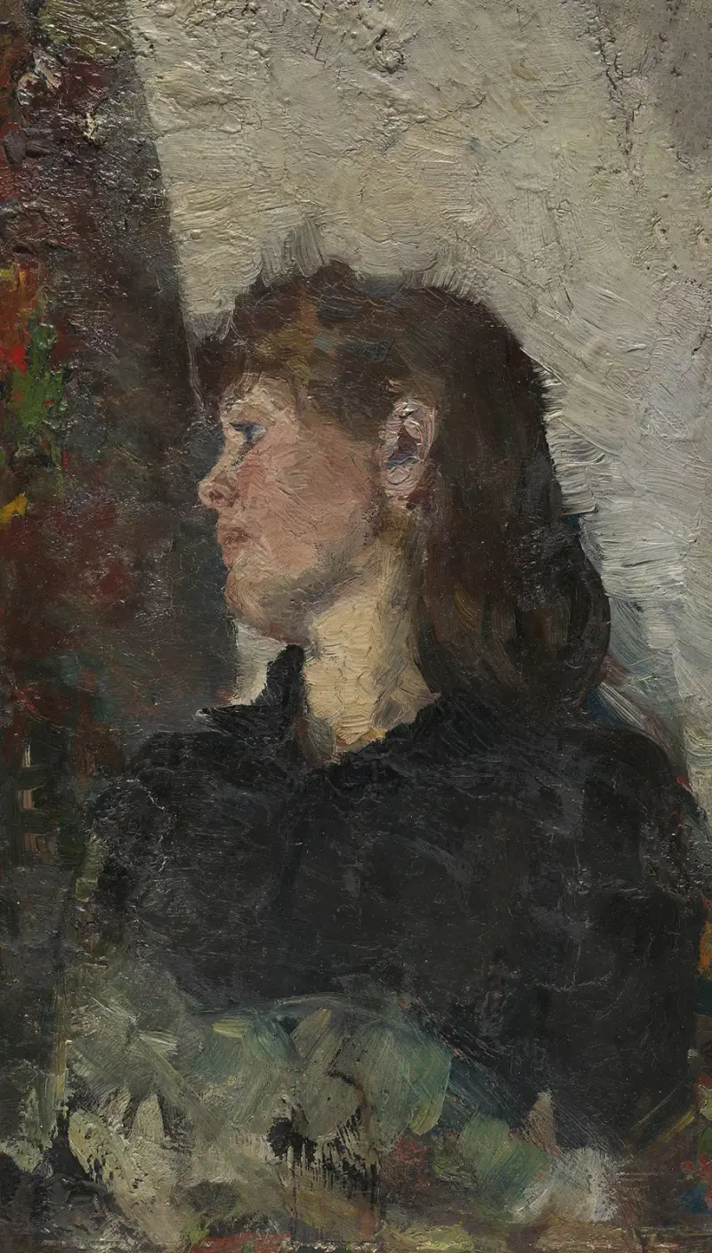 Porträtt av målaren Oda Krohg av Christian Krohg