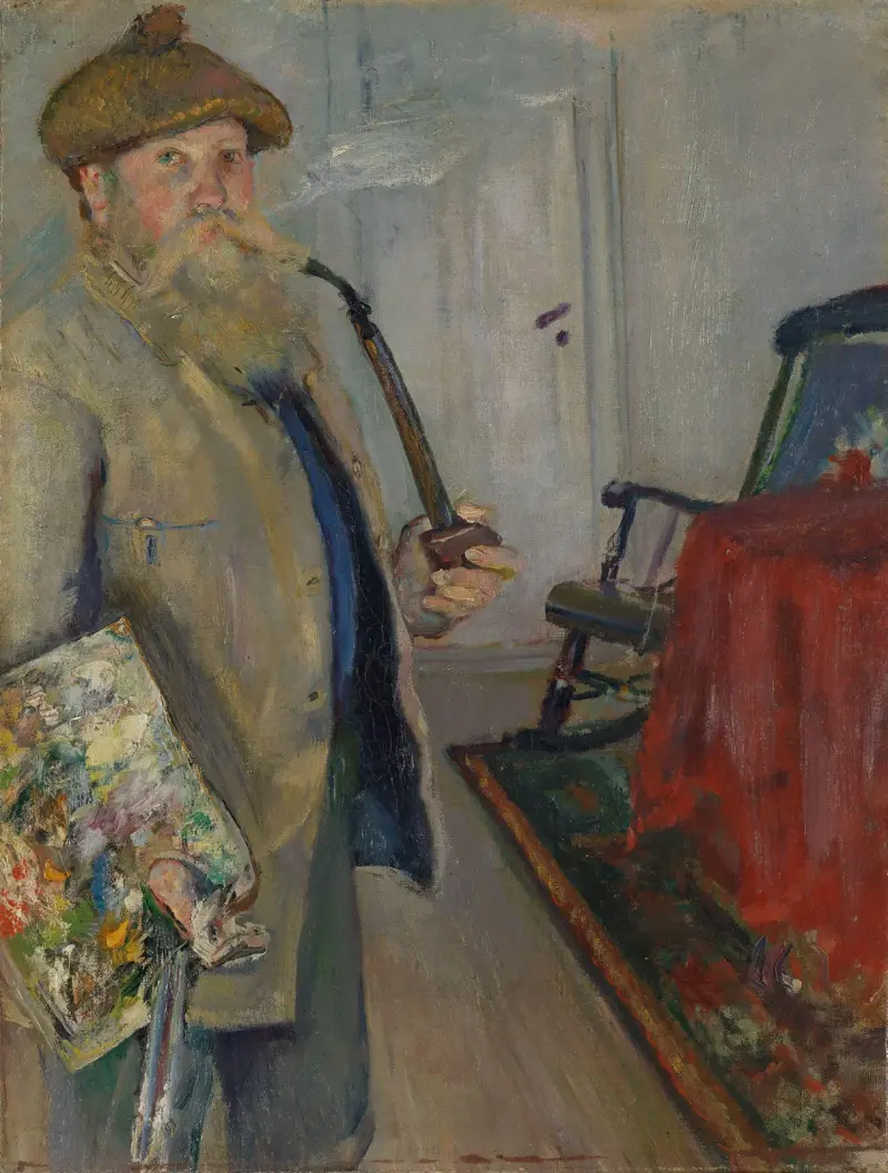 Selbstporträt von Christian Krohg