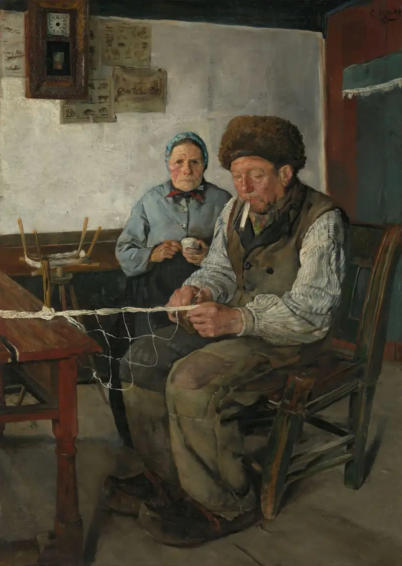 Die Netzflickerin von Christian Krohg