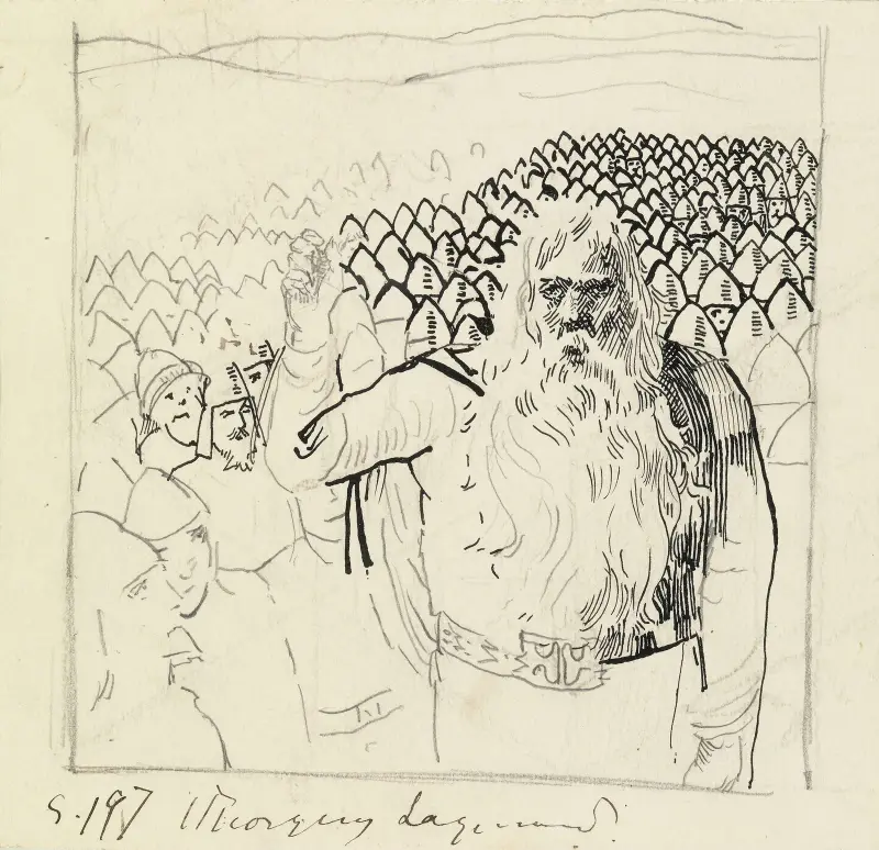 Torgny the Lawman at the Upsala thing av Christian Krohg