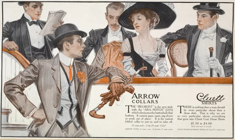 Arrow collars, Cluett shirts, 1909 av Joseph Christian Leyendecker