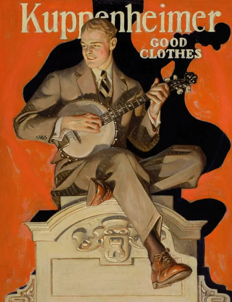 Kuppenheimer Good Clothes (Banjo Player) av Joseph Christian Leyendecker