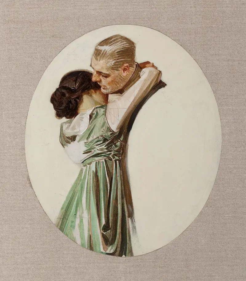 Preliminary study for Saturday Evening Post, May 19 av Joseph Christian Leyendecker