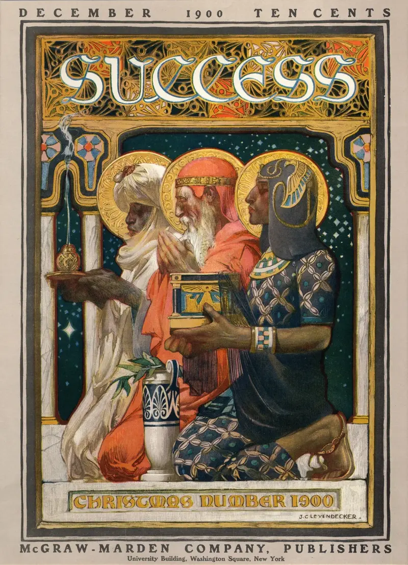 Success julnummer 1900 av Joseph Christian Leyendecker