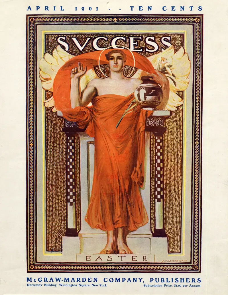 Success Easter April 1901 von Joseph Christian Leyendecker