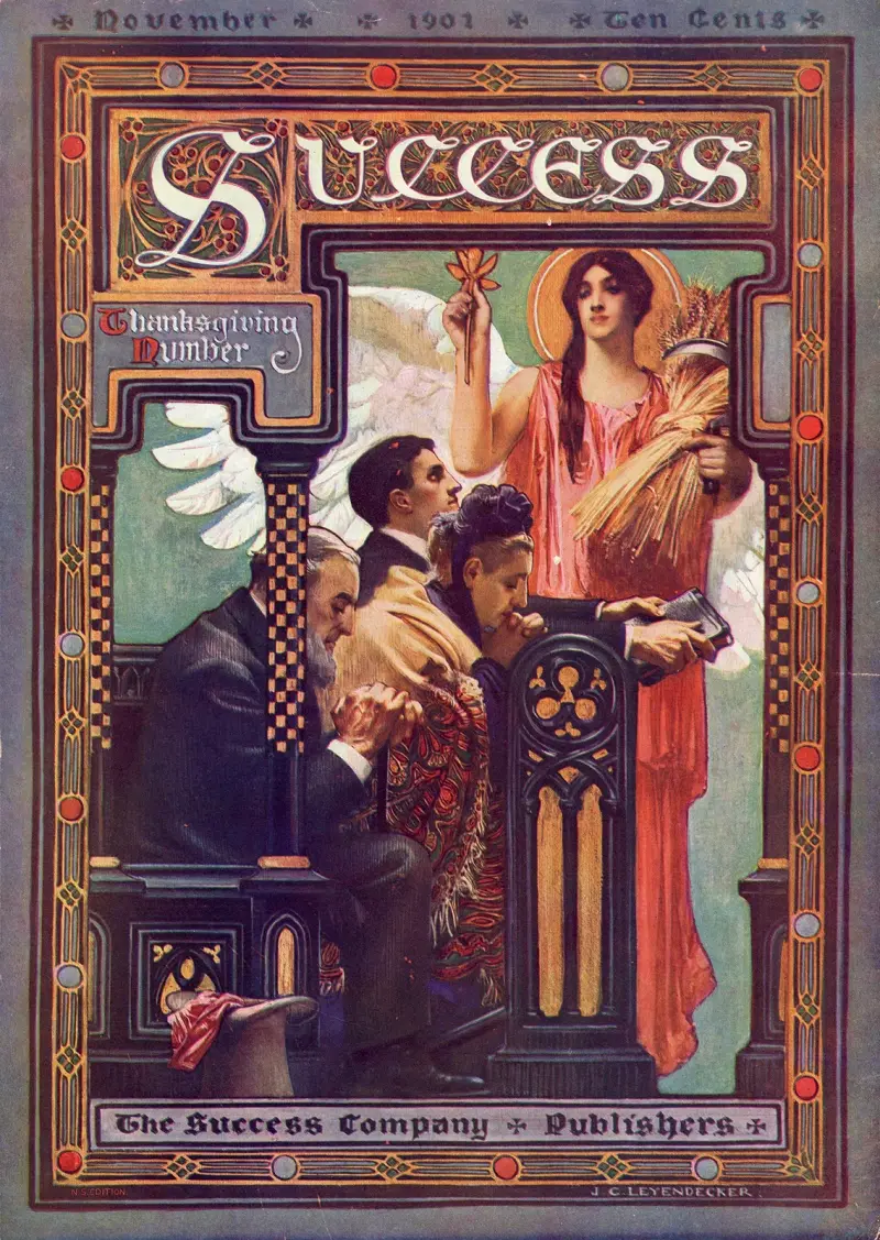 Success November 1901 Ten cents Thanksgiving Number av Joseph Christian Leyendecker