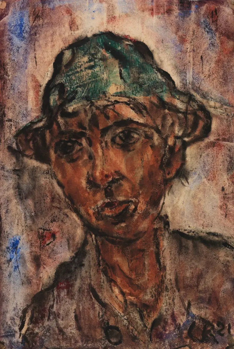 Bursche mit Hut von Christian Rohlfs