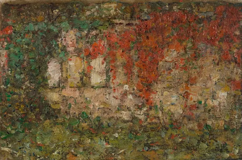 Friedhof in Weimar av Christian Rohlfs