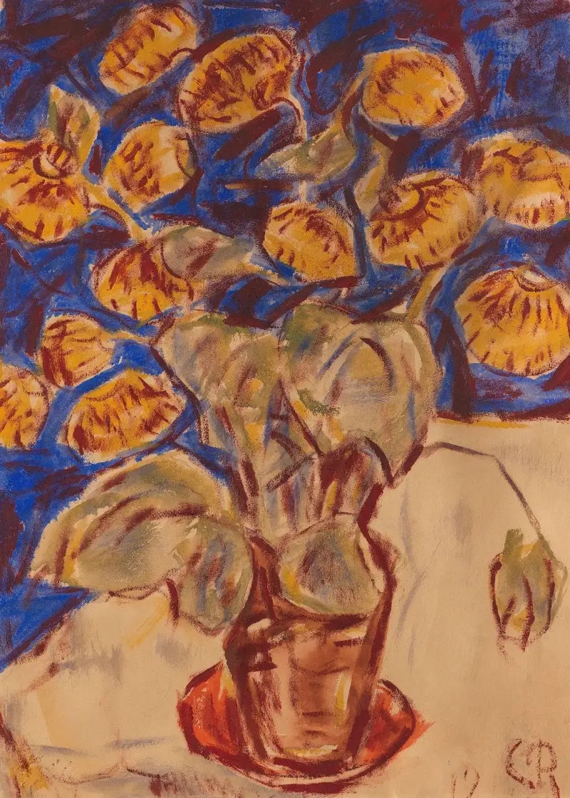 Pantoffelblomma av Christian Rohlfs