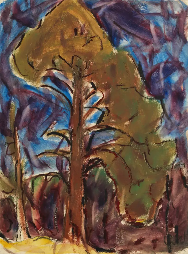 Wald, 1921 von Christian Rohlfs