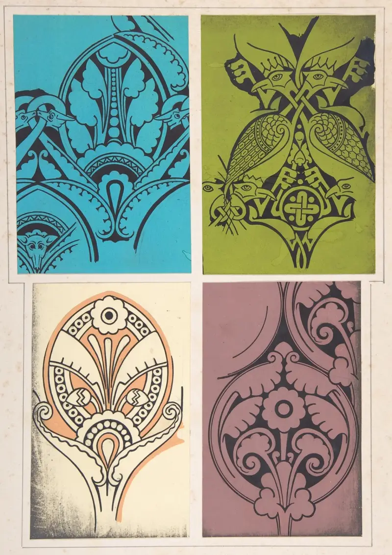 Designová kresba, 1883 – Nr. 1, Christopher Dresser