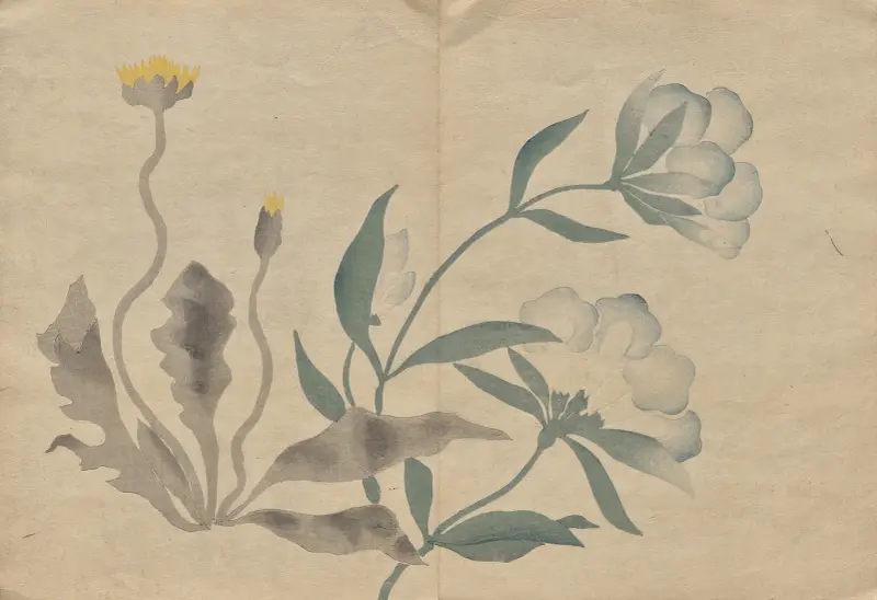 Kōrin-bildboken, plansch 22 av Hōchū Nakamura