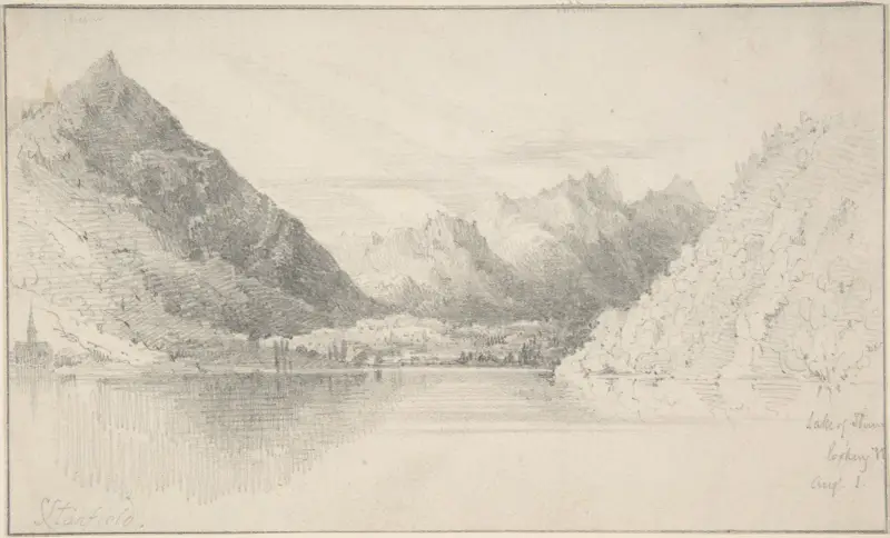 Lake of Thun looking North av Clarkson Stanfield