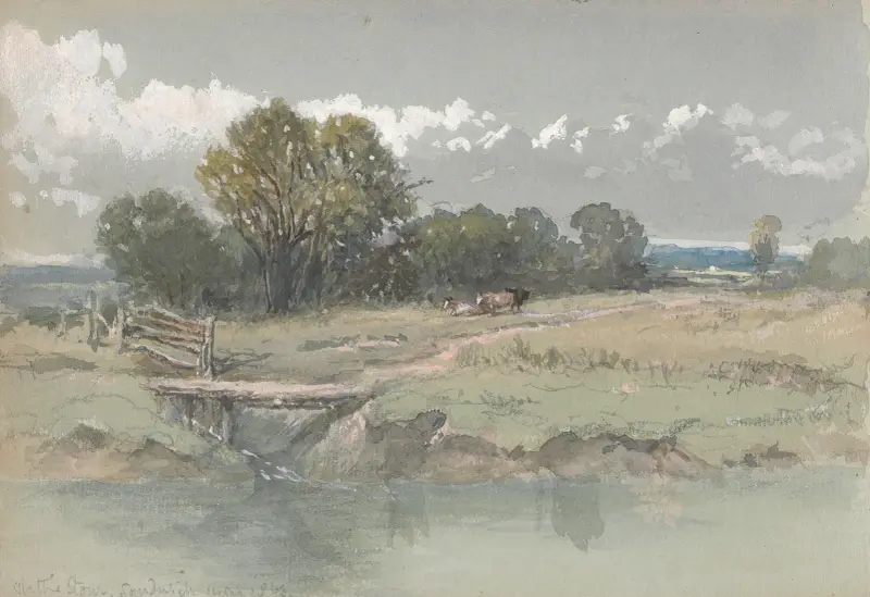 Landschaft am Stour bei Sandwich von Clarkson Stanfield