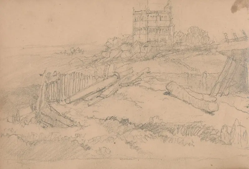 Study of a Dry Dock with Boat av Clarkson Stanfield