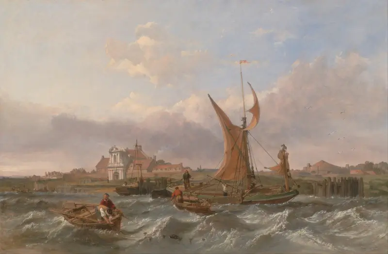 Tilbury Fort–Wind Against the Tide av Clarkson Stanfield
