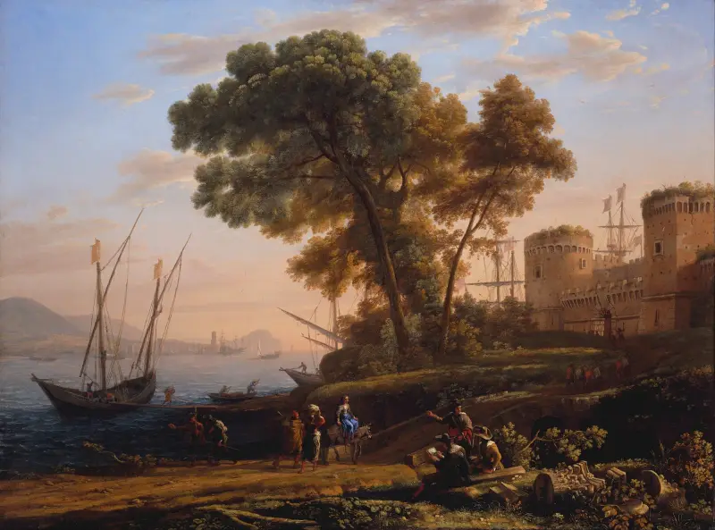 En konstnär studerar från naturen av Claude Lorrain