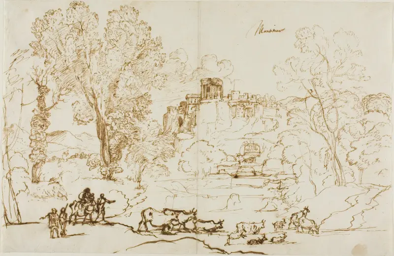 Klassische Landschaft – Tivoli von Claude Lorrain