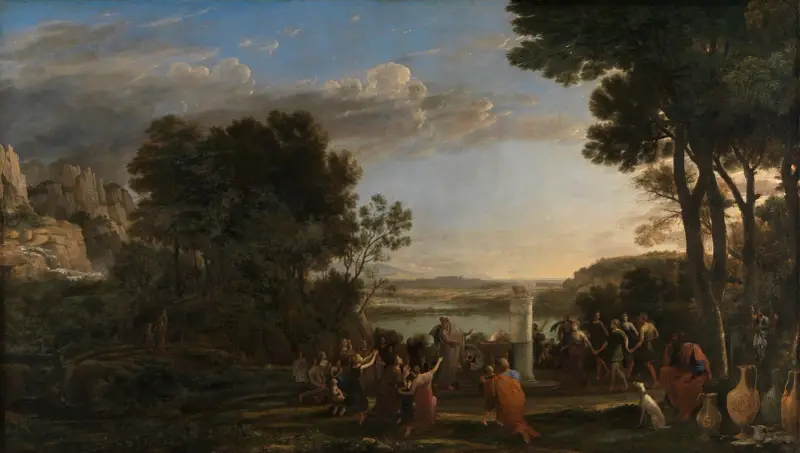 Die Anbetung des Goldenen Kalbes, 1653 – nr 1 av Claude Lorrain