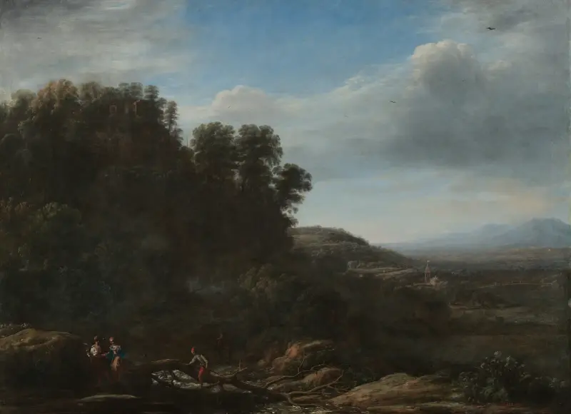 Italienische Landschaft von Claude Lorrain