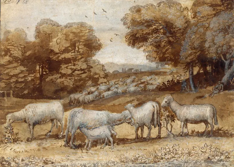 Landskap med får av Claude Lorrain