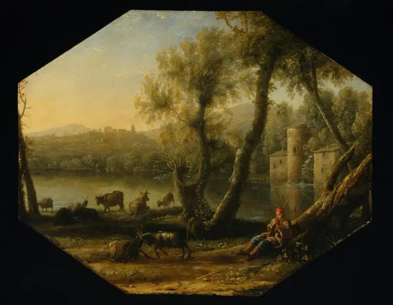 Pastorale Landschaft, 1636 von Claude Lorrain