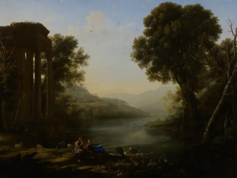 Pastorale Landschaft, 1638 von Claude Lorrain