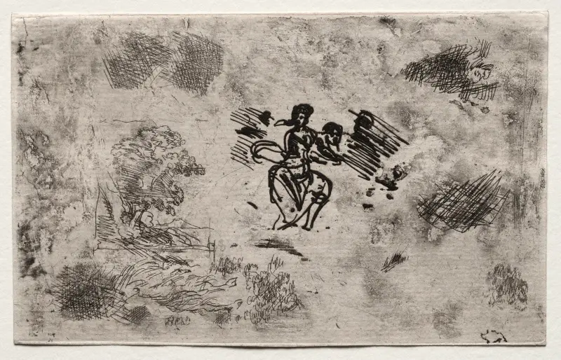 Studie av en sittande kvinna och andra skisser av Claude Lorrain