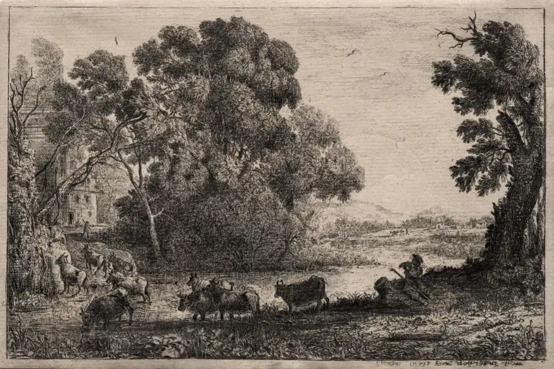 Der Kuhhirt von Claude Lorrain