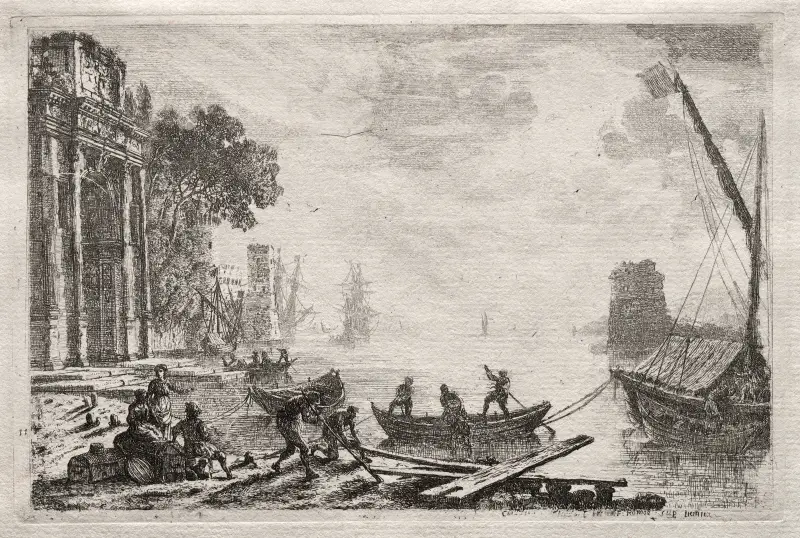 Sonnenuntergang von Claude Lorrain