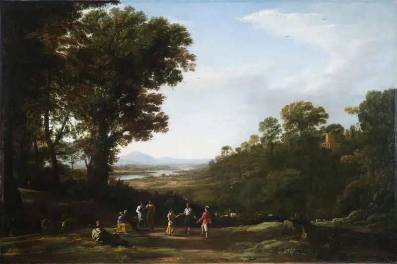 Tančící vesničané, Claude Lorrain