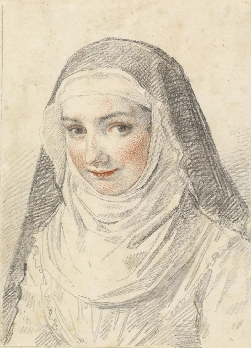 Eine junge Nonne von Claude Mellan