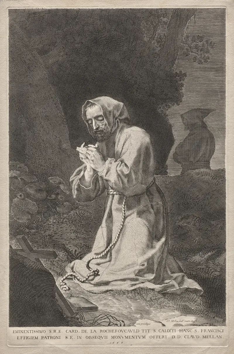 Der heilige Franziskus von Claude Mellan