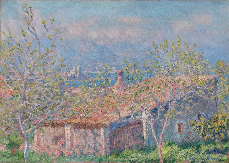 Das Gärtnerhaus in Antibes von Claude Monet