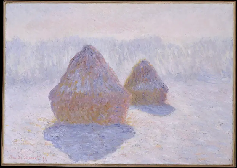 Kupky sena (efekt sněhu a slunce), 1891, Claude Monet