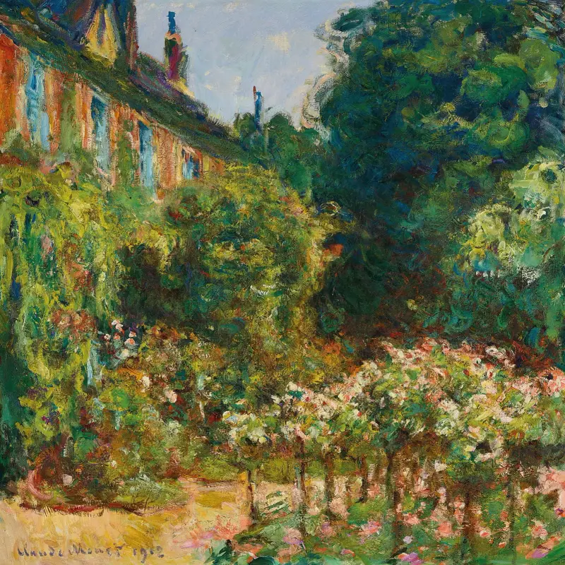 La maison de l’artiste à Giverny av Claude Monet
