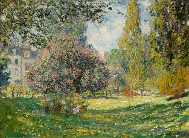 Landschaft; Der Parc Monceau von Claude Monet