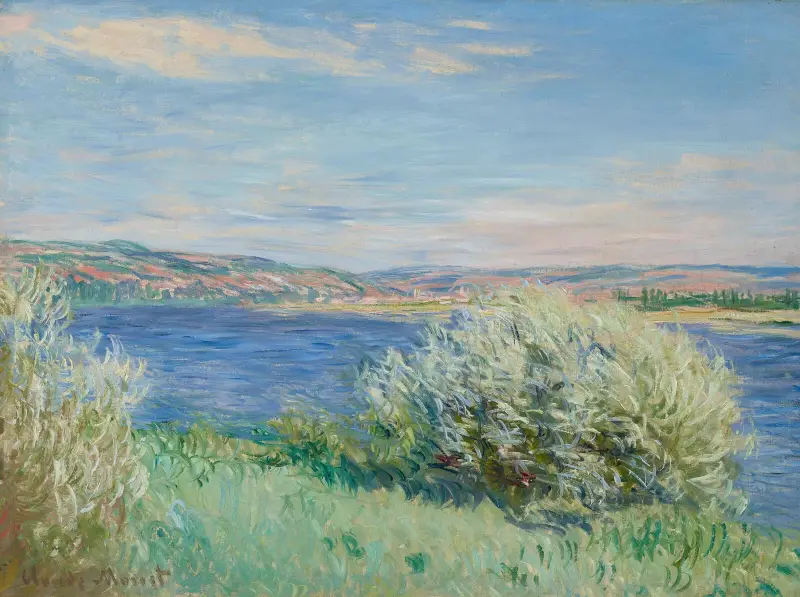 Les bords de la Seine près de Vétheuil av Claude Monet