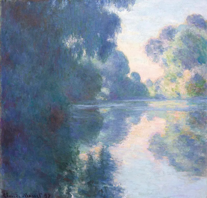 Poranek nad Sekwaną, 1897, Claude Monet