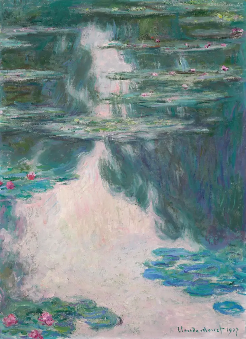 Seerosen, graues Wetter von Claude Monet