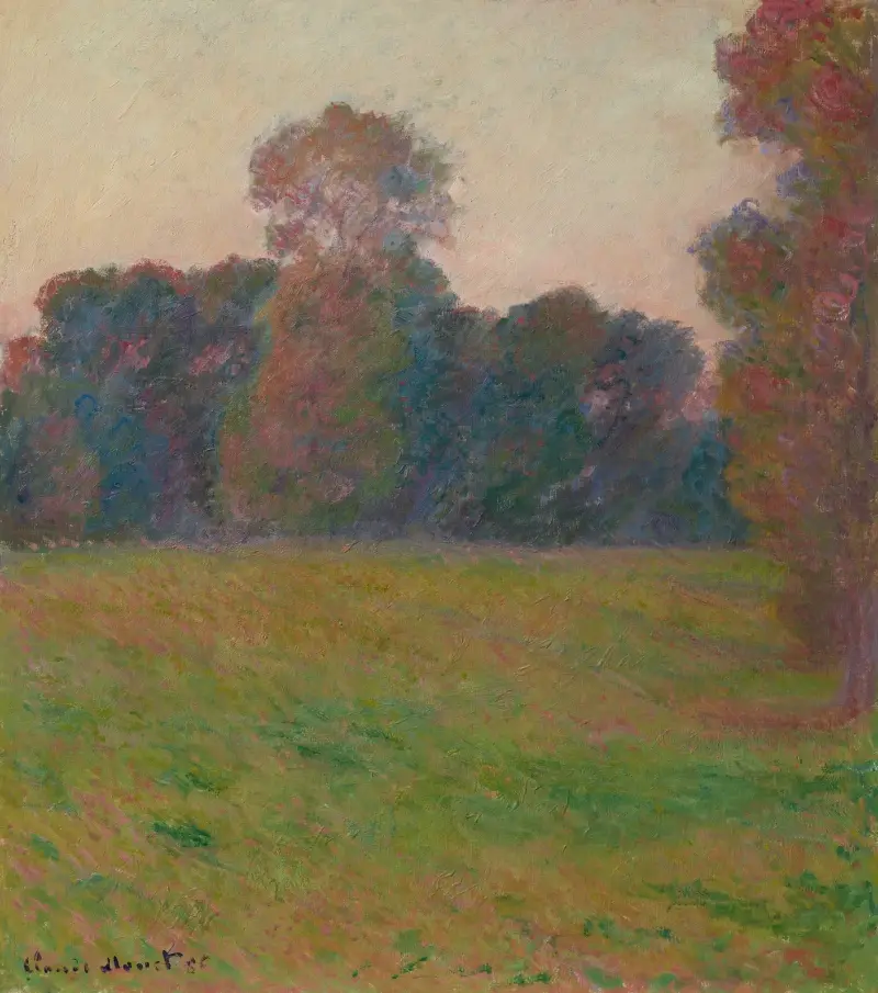 Wiese bei Giverny, 1886 von Claude Monet