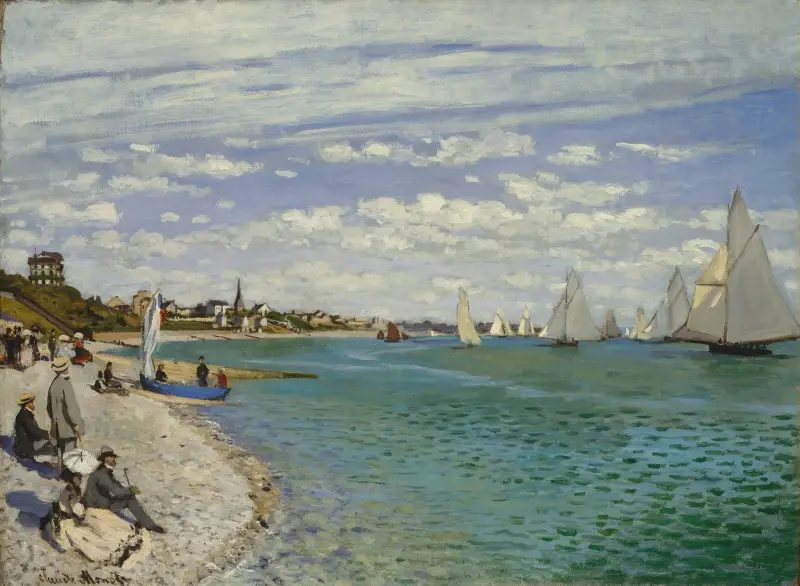 Regaty w Sainte-Adresse, Claude Monet