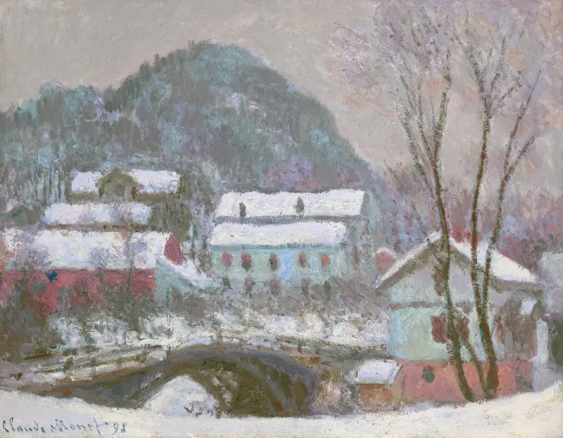 Sandviken, Norvège, effet de neige av Claude Monet